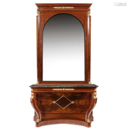 Impero style console with mirror