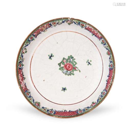 Polychrome majolica plate