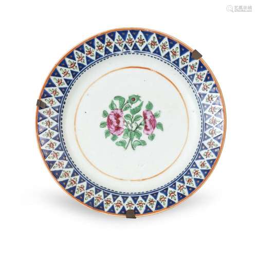 Polychrome majolica plate