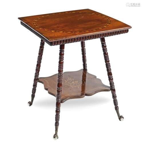 Mahogany squared table