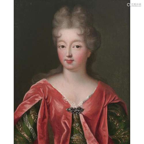 ATTRIBUE A PIERRE GOBERT (1662-1744) Portrait de femme Toile...