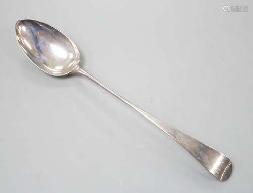 A George III silver Old English patten basting spoon, London...