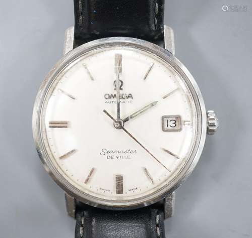 A gentlemans mid 20th century stainless steel Omega Seamaste...