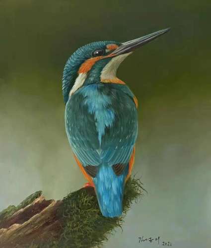Kim Kyung-Mi, Kingfisher Painting