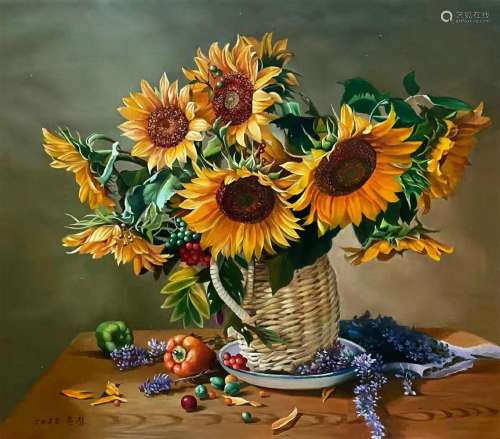 Lee Eun-Cheong, Sunflower Painting