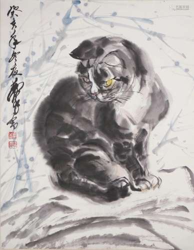 Huang Zhou, Chinese Cat Painting