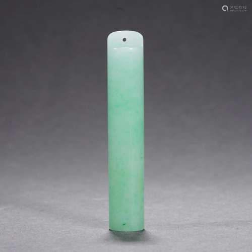 Carved Jadeite Tube