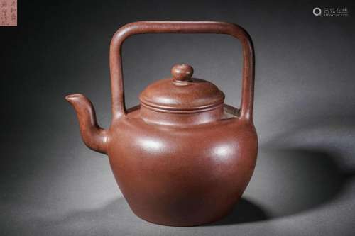 Zisha Tea Pot with Loop Handle