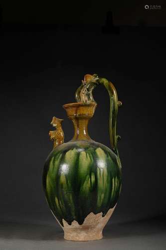 Sancai Glaze Pottery Ewer