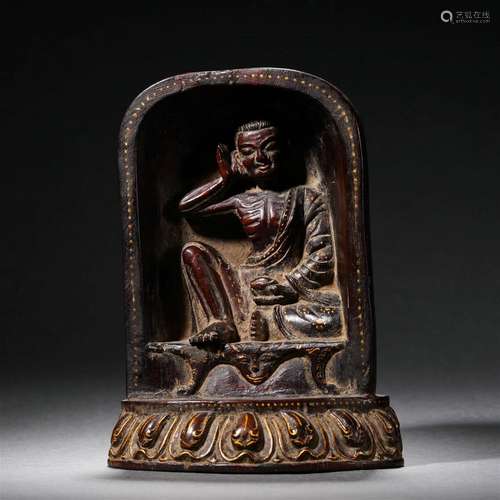 Carved Sandalwood Milarepa