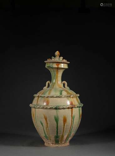 Sancai Glaze Pottery Vase