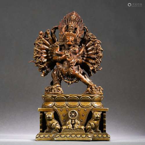 Gilt Bronze Figure of Yamantaka