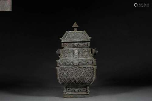 Bronze Ritual Vessel Fangyi