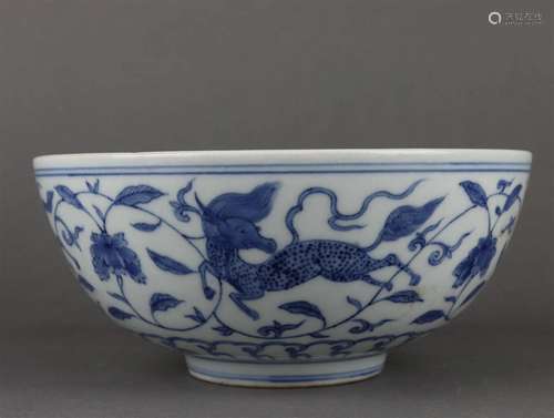 Blue and White Beast Bowl