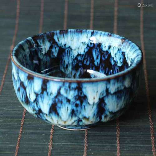 Chinese Fujian Kiln Change Ceramics Handmade Exquisite Teacu...