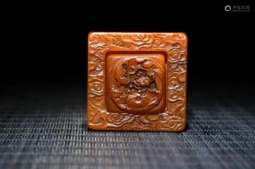 Chinese Natural Shoushan Stone Hand carved Exquisite Seal 66...