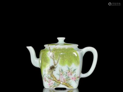 Chinese Enamel Porcelain Handmade Exquisite Teapots 56612