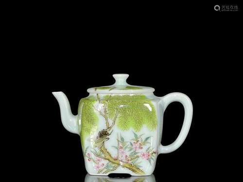 Chinese Enamel Porcelain Handmade Exquisite Teapots 56612