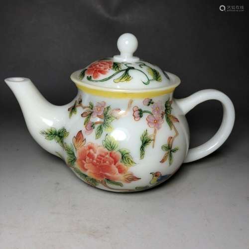 Chinese Old Beijing Glass Handmade Exquisite Teapots 11626