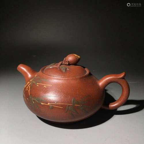 Chinese Yixing Zisha Handmade Exquisite Teapot 13517
