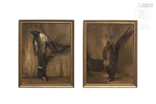 Mathilde Knoop-Spielhagen (1863 - 1904) Pair of still lifes.
