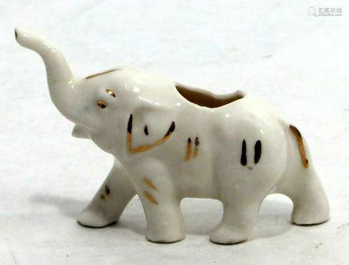 Porcelain Elephant Incense Holder