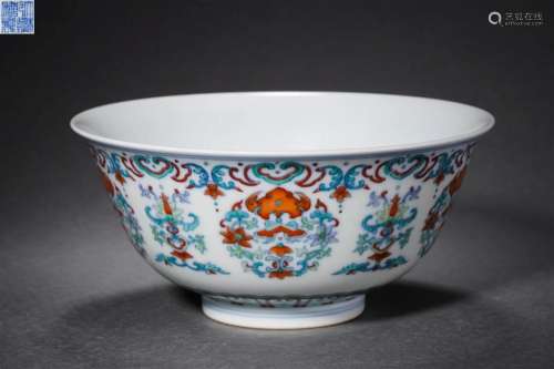A Doucai Glazed Eight Treasures Bowl