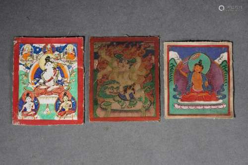 A Group of Tibetan Thangka