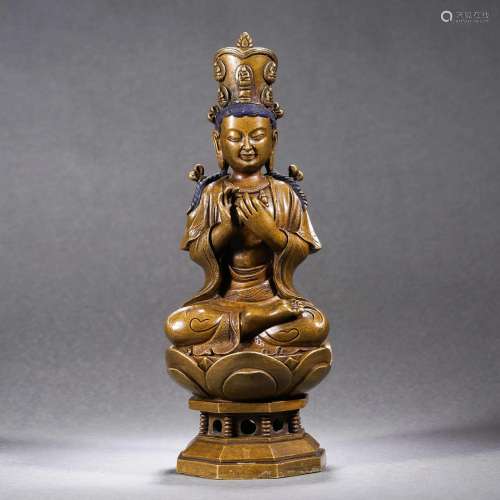 A Bronze-gilt Maitreya