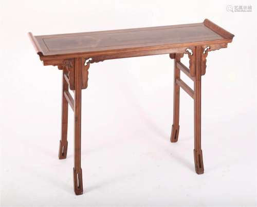 A Hardwood Trestle-leg table