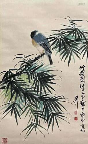 A Chinese Painting Signed Xie Zhiliu