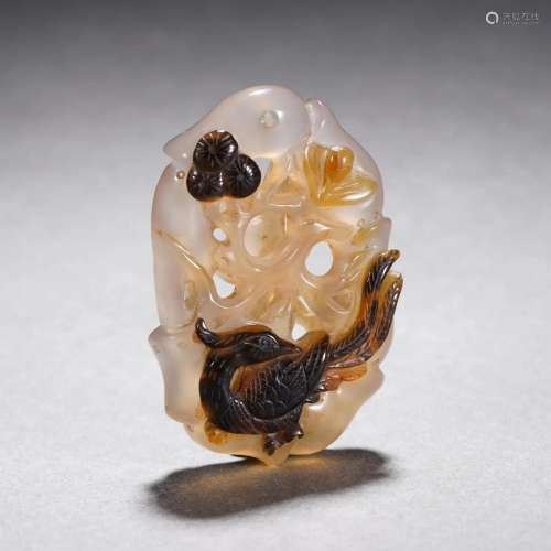 A Carved Agate Decoration
