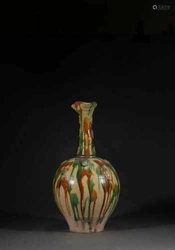 A Sancai Glazed Pottery Vase