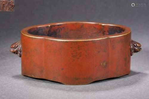 A Bronze Censer with Double Handles