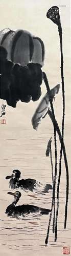 A Chinese Painting Signed Qi Baishi