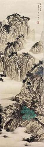 A Chinese Painting Signed Bai Xueshi