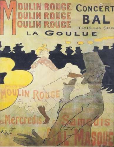 Moulin Rouge Lithoprint Henri de Toulouse-Lautrec