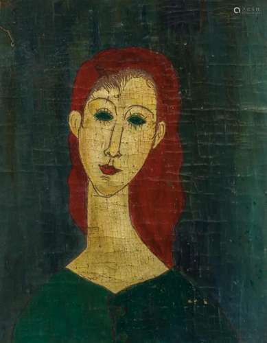 Italian Oil on Canvas Signed Modigliani