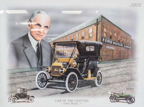 Ford Model T Litho Signed DP 518/645 COA