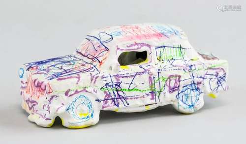 American Plaster Car Sculpture Signed Cy Twombly