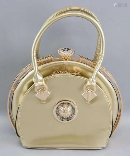 Golden Purse With Gemstones Haweiou