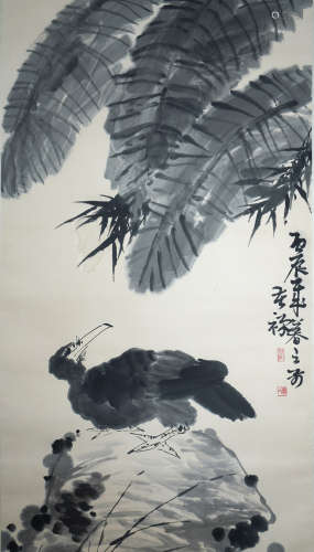 A Chinese bird painting,Li Kuchan Mark