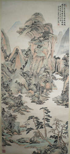 A CHINESE LANDSCAPE PAINTING, PUYIN Mark