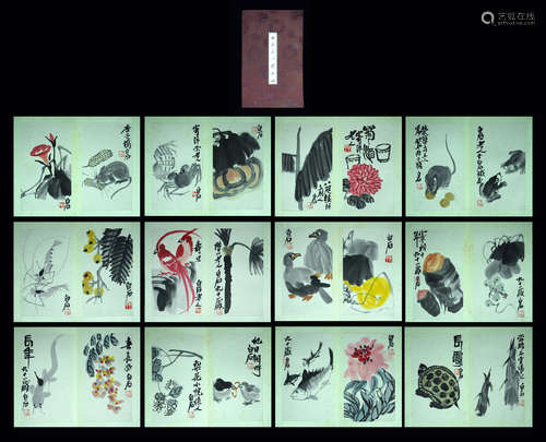 A SET OF FLOWERS ALBUM ,QI BAISHI Mark