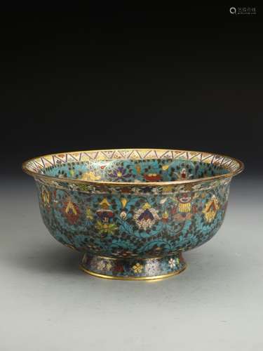 A (KANGXI  MADE)CLOISONNE BOWL