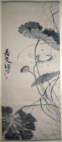 A CHINESE FLOWERS PAINTING, XVWEI MARK