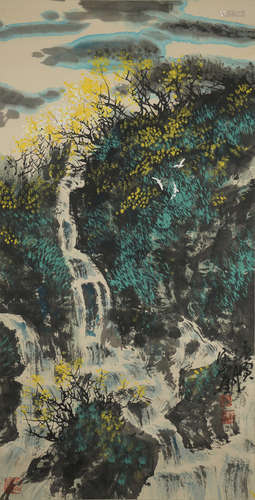 A CHINESE LANDSCAPE PAINTING ,SONGYUGUI Mark