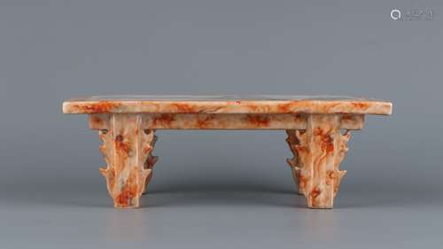 A YONGZHENG STONE GLAZED PORCELAIN TABLE