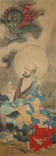 A CHINESE FLOWER PAINTING ,DINGGUANPENG Mark