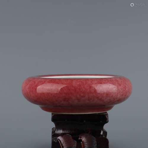 A  KANGXI PEACHBLOOM-GLAZED BRUSH WASHER